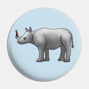 Party Rhino Pin