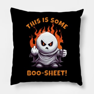 This Is Some Boo Sheet Funny Angry Ghost Pillow