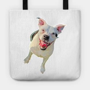 Pit bull puppy doodle Tote