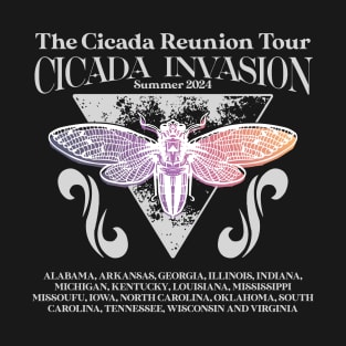 Great Cicada Comeback Tour 2024 Insect Invasion Cicadas T-Shirt