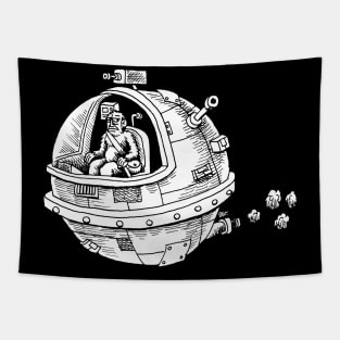 Space Yeti (white) Tapestry