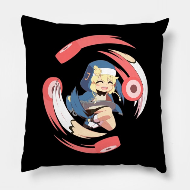 Bridget Guilty Gear Strive Pillow by 1001 Artwork