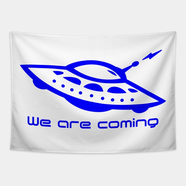 Unidentified flying object Tapestry by Dotty42