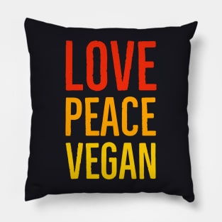 Love Peace Vegan Pillow