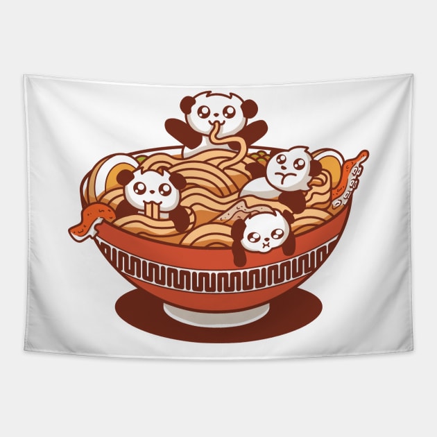 PandaRamen Tapestry by DesignsbyReg