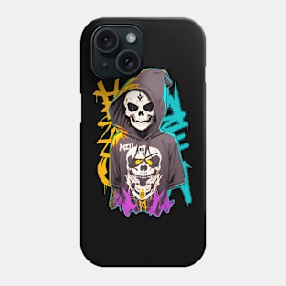 Halloween hip hop rap rapper skull Phone Case