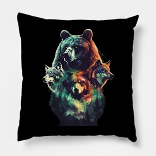 A Tale Of Grizzly Bear Pillow