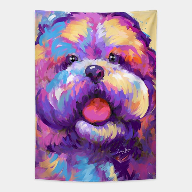 Havanese Dog Tapestry by mailsoncello