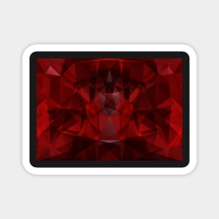 Abstract red triangle geometrical background Magnet