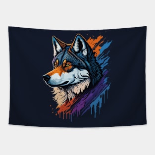 Wolf Portrait Tapestry