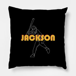 jackson baseball Pillow