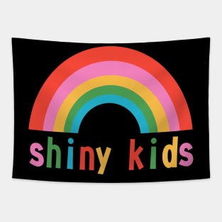 Rainbow kids shiny T-shirt Tapestry