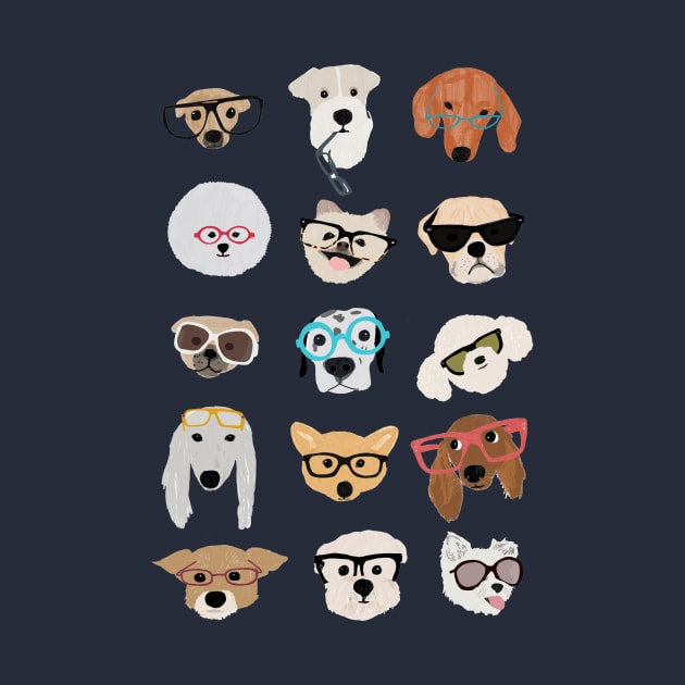 Dogs in Glasses by Hanna Melin