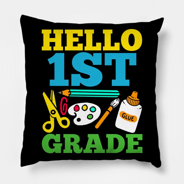 1st Grade Back to School Pillow by KAWAIITEE