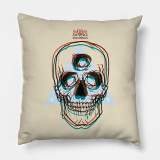 Skull and crown Pillow