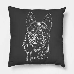 Funny Blue Heeler lover dog portrait Pillow