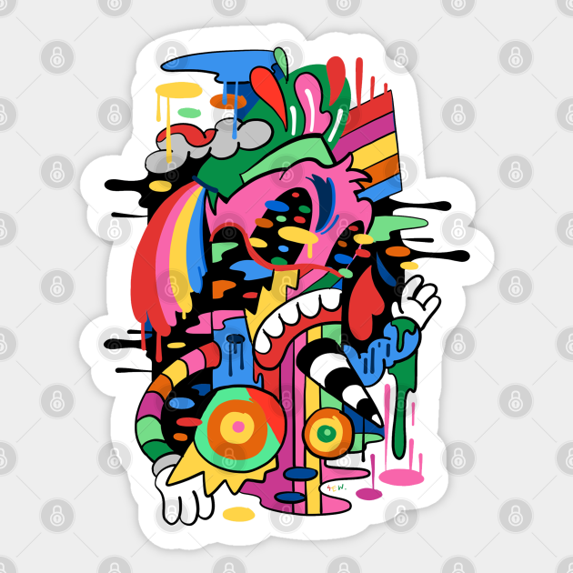 Abstract Trippy Sailor Man Cartoon Design - Cartoons - Sticker | TeePublic Abstract Trippy Sailor Man Cartoon Design - Cartoons - Sticker | TeePublic