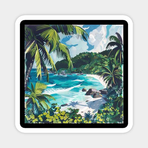 Seychelles Magnet by ComicsFactory