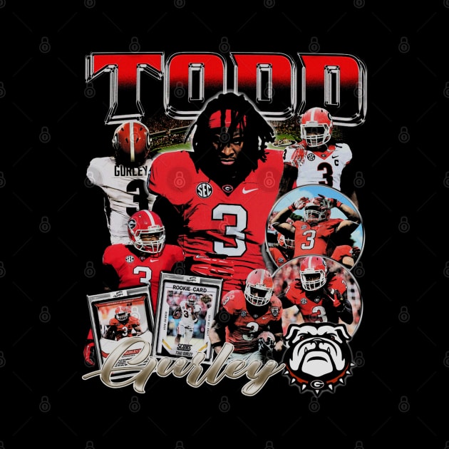 Todd Gurley College Vintage Bootleg by Richard Michaud Art