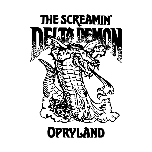 Screamin' Delta Demon (Choose Your Background Color) | Opryland USA | Nashville Tennessee by The90sMall