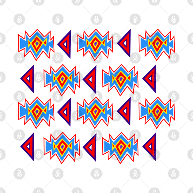 Saved by the Bellding 80s 90s Aztec Pattern by melisssne