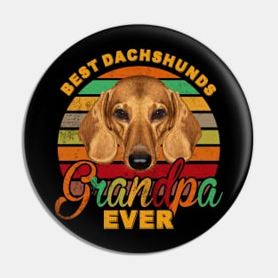 Best Dachshunds Grandpa Ever Pin