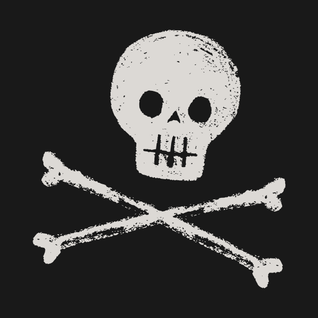 Cute funny skull death danger by From Mars