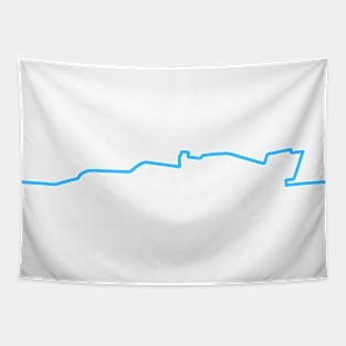 Williams F1 Car Line Art - 2021 Model Tapestry