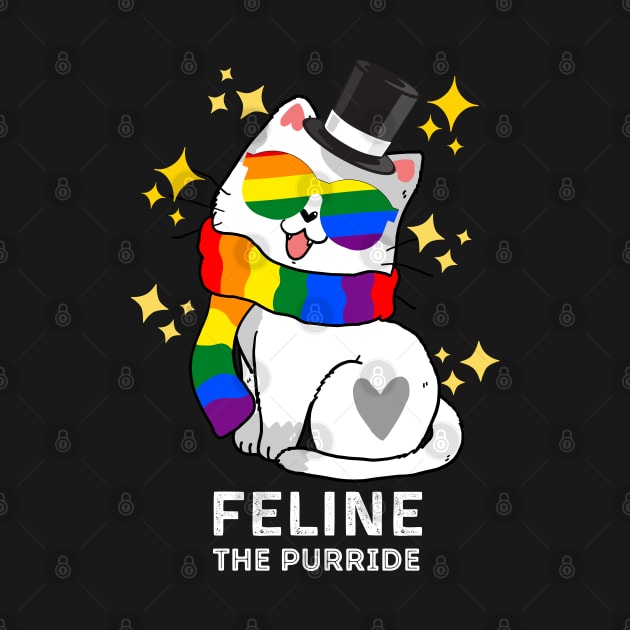 Feline The Purride LGBT Pride Cat, of LGBT Gay Pride Cat by AE Desings Digital