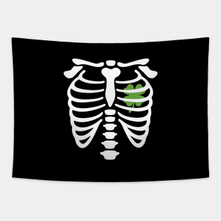 X-ray Irish Shamrock heart Tapestry