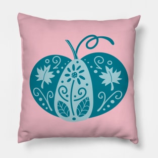 Blue Decorative Pumpkin Pillow