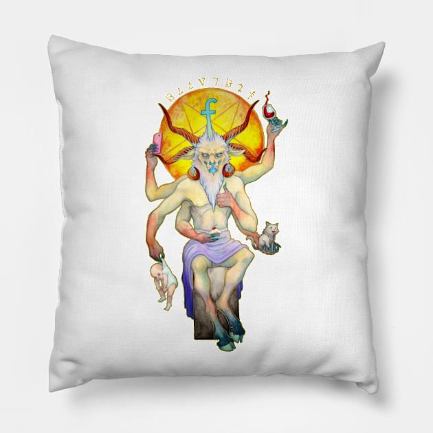 'Feed Your Demons' Pillow by charamath