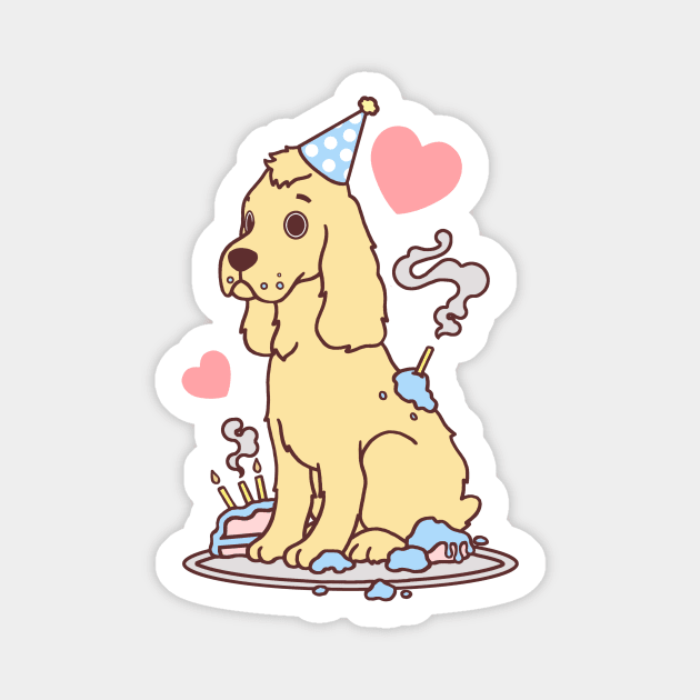 Birthday Dog Magnet by SarahJoncas