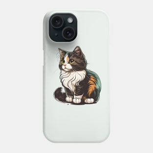 Colorful Cat Lady Lover - Beautiful Pastel Cat Kitten Phone Case