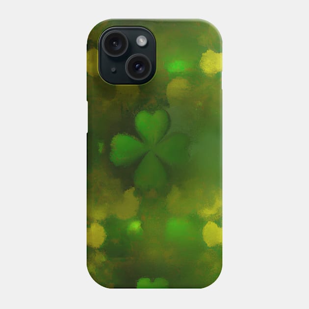 Shamrock Pattern Irish Green Phone Case by craftydesigns