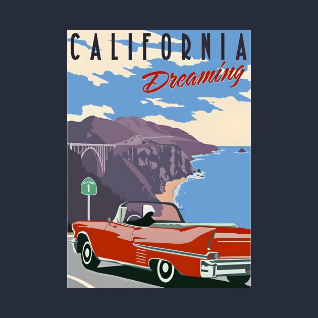 California dreaming t-shirts, bags, hats, mugs, sticker, hoodies by MIDALE