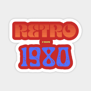 Retro Birthyear 1980 Magnet