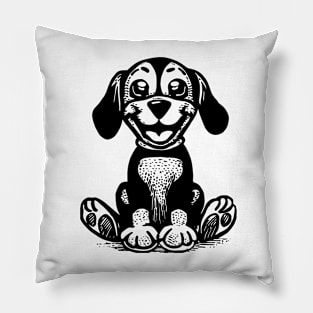 Funny Smiling Dog Pillow