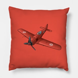 Focke-Wulf FW-190 in red Pillow