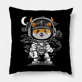 Astronaut Floki Inu Coin Floki Army To The Moon Crypto Token Cryptocurrency Wallet Birthday Gift For Men Women Kids Pillow