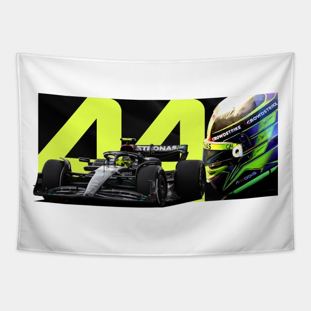 Lewis Hamilton 44 - F1 2023 Tapestry by F1LEAD