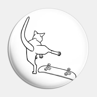 Kickflip Meow Pin