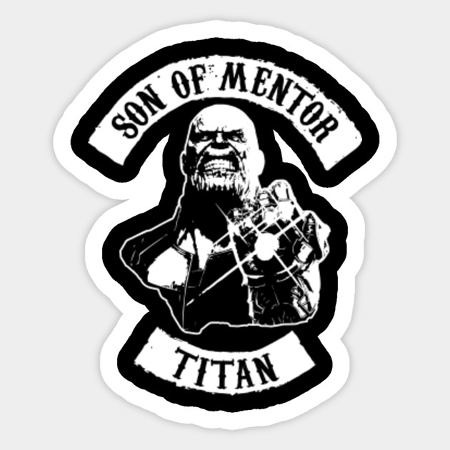 Avengers Thanos Son Of Mentor Avengers Adesivo Teepublic It