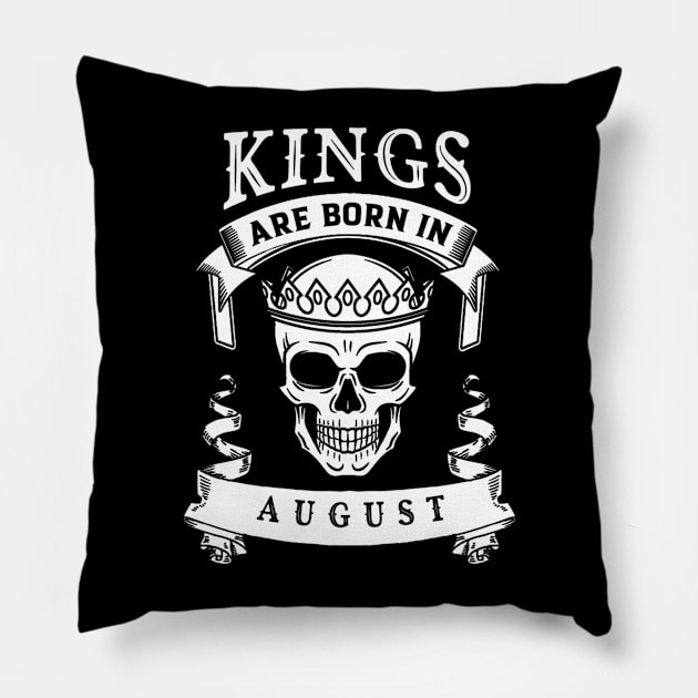 Kings Are Born In August Pillow by BambooBox