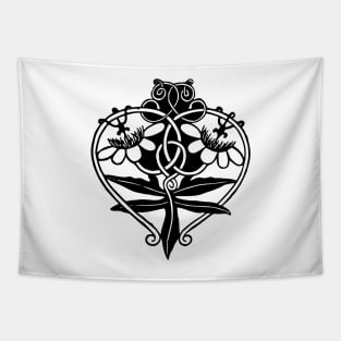 Medieval Celtic Heart Tapestry