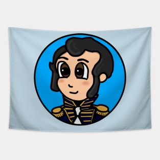 Patriot Portrait - Chibi Stephen Decatur (Large Print) Tapestry