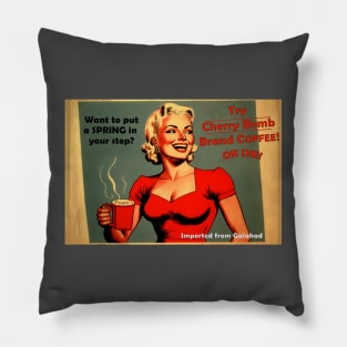 Cherry Bomb Coffee - Yum! Pillow