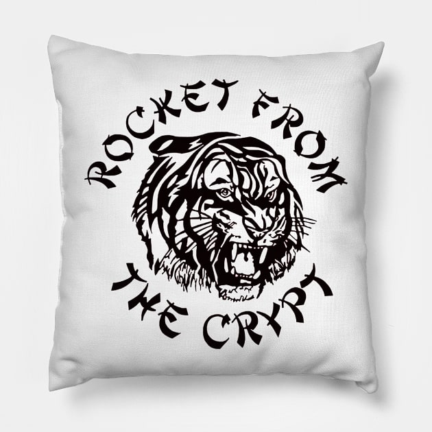 Rocket from the crypt Pillow by CosmicAngerDesign