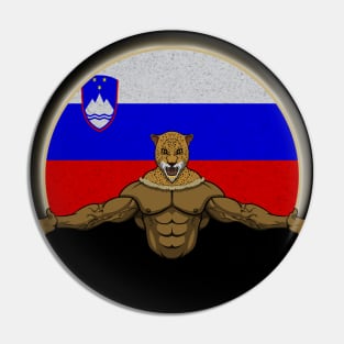 Cheetah Slovenia Pin