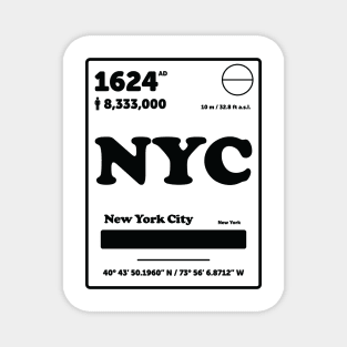 New York Periodic Table Element Magnet